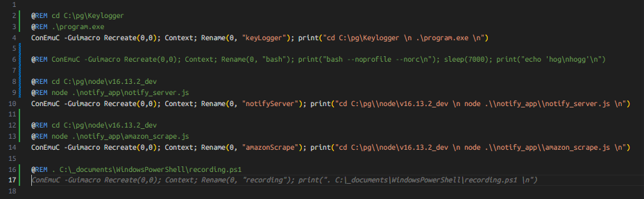Copilot-Nutzung beim Erstellen von Batch-Skripten