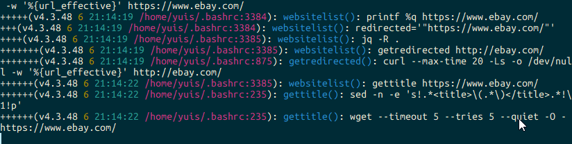 Debug-Log-Anzeigebeispiel